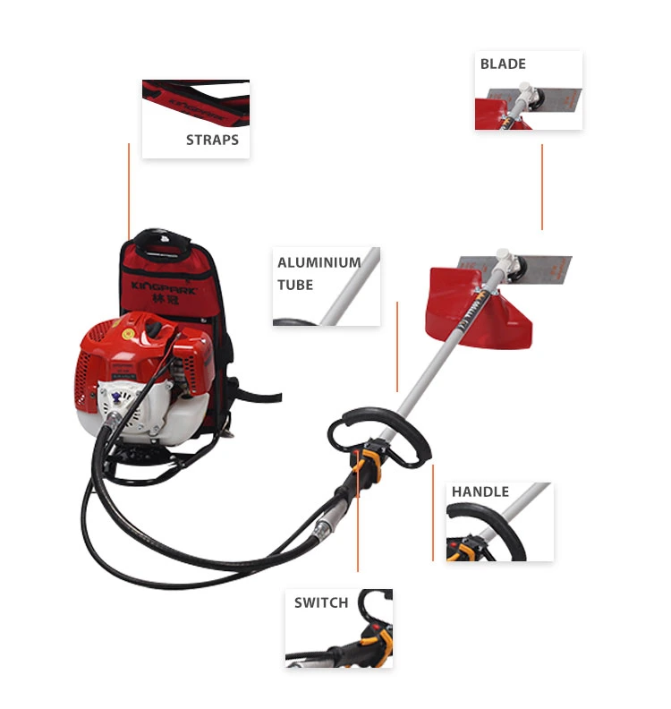 2 Stroke 52cc High Quality Petrol Manual Hand Push Gasoline Brush Cutter Grass Trimmer